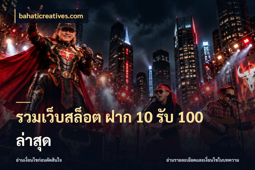 รวมเว็บสล็อต ฝาก 10 รับ 100 ล่าสุด รูปแบบโบนัสกับสิทธิ์ของสายเกม กับ bahaticreatives.com