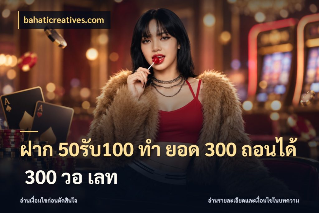 ฝาก 50รับ100 ทํา ยอด 300 ถอนได้ 300 วอ เลท bahaticreatives.com เครดิตกับรูปแบบโปรที่ตรงใจ