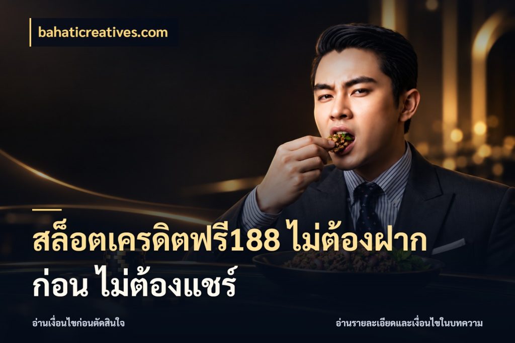 สล็อตเครดิตฟรี188 ไม่ต้องฝาก ก่อน ไม่ต้องแชร์ bahaticreatives.com เครดิตแต่ละรูปแบบมีมุมไหนให้ดู