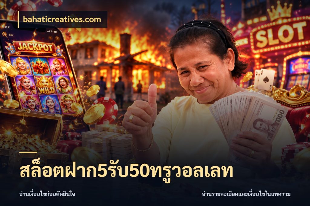 สล็อตฝาก5รับ50ทรูวอลเลท จับคู่โบนัสกับสไตล์เกมที่ชอบ กับ bahaticreatives.com