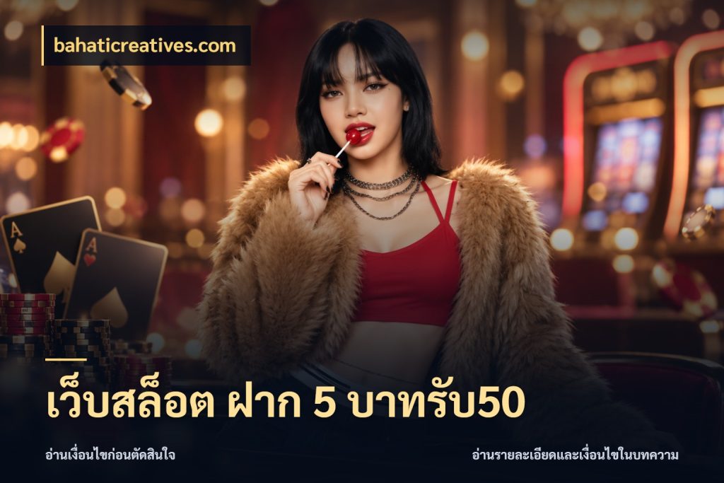 เว็บสล็อต ฝาก 5 บาทรับ50 โปรกับเกมที่ชอบเลือกให้ตรงสไตล์ ในมุม bahaticreatives.com