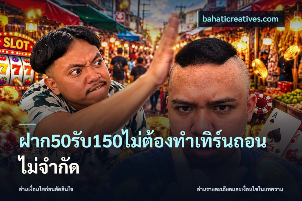 ฝาก50รับ150ไม่ต้องทําเทิร์นถอนไม่จํากัด
