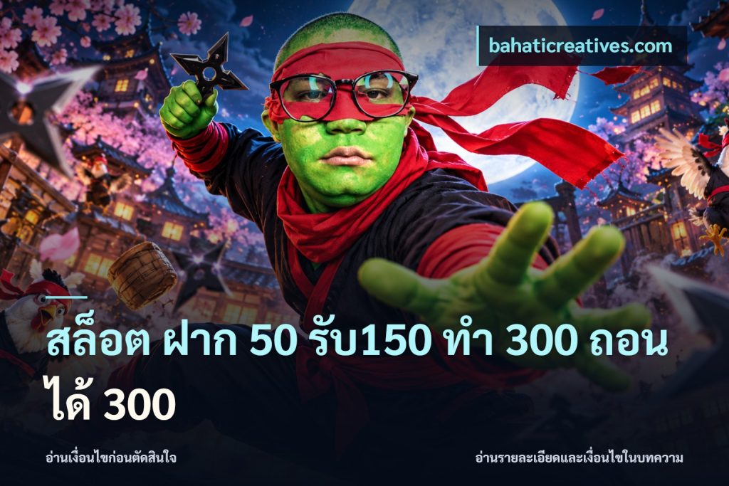 สล็อต ฝาก 50 รับ150 ทํา 300 ถอนได้ 300