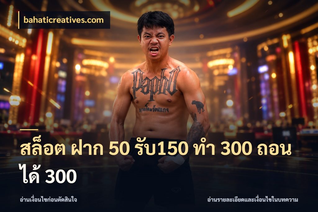 สล็อต ฝาก 50 รับ150 ทํา 300 ถอนได้ 300 จับคู่โบนัสกับสไตล์เกมที่ชอบ ในมุม bahaticreatives.com