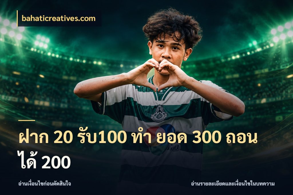 ฝาก 20 รับ100 ทํา ยอด 300 ถอนได้ 200 สายโบนัสเลือกจังหวะสนุกได้อย่างไร สไตล์ bahaticreatives.com