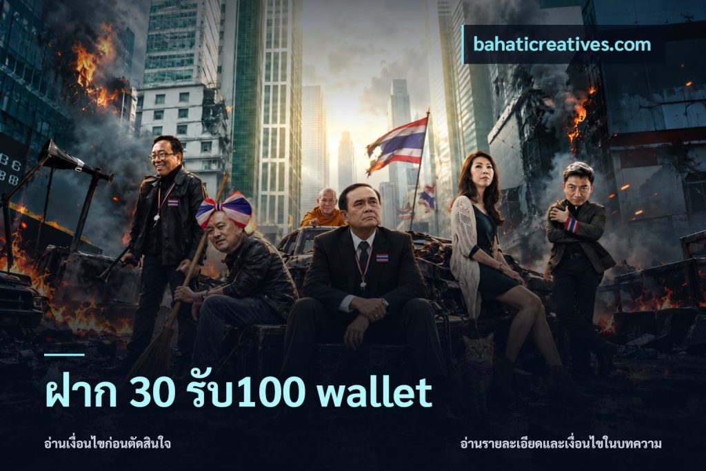ฝาก 30 รับ100 wallet