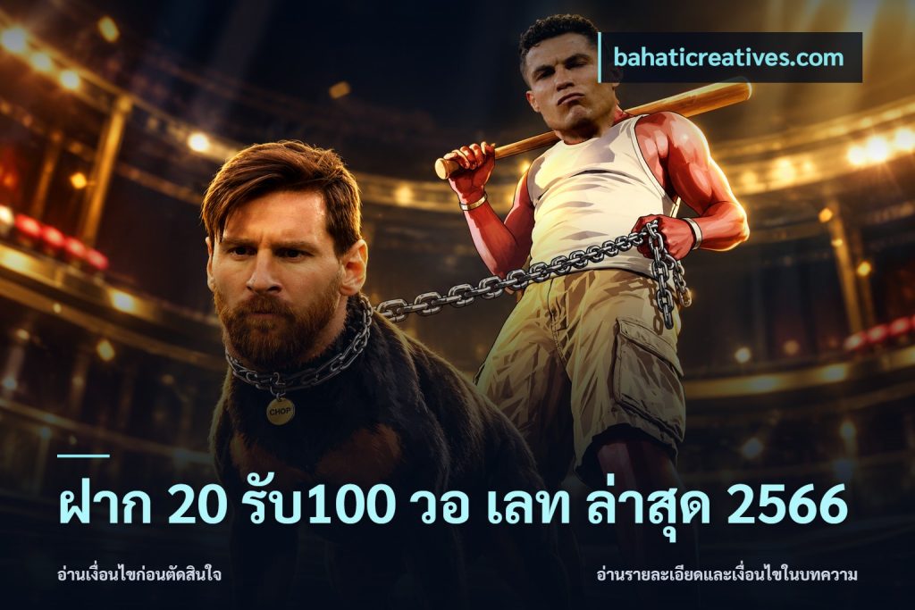 ฝาก 20 รับ100 วอ เลท ล่าสุด 2566
