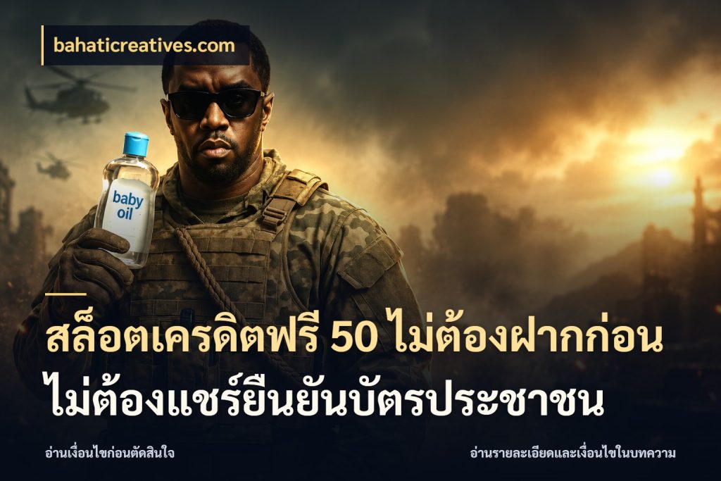 สล็อตเครดิตฟรี 50 ไม่ต้องฝากก่อนไม่ต้องแชร์ยืนยันบัตรประชาชน