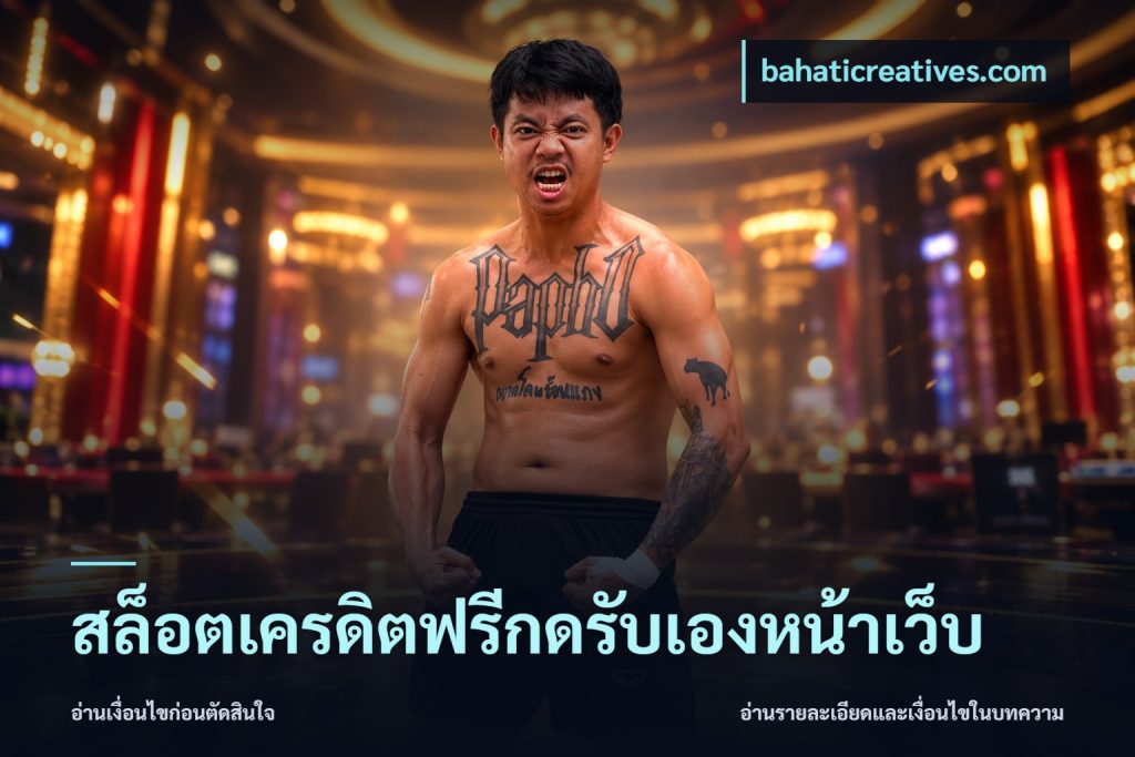 สล็อตเครดิตฟรีกดรับเองหน้าเว็บ