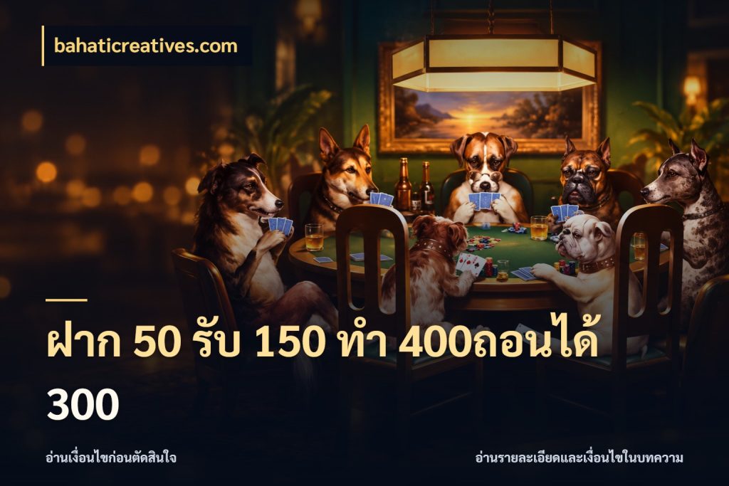 ฝาก 50 รับ 150 ทํา 400ถอนได้ 300 สนุกกับตัวเลือกโปรในสไตล์ของคุณ ในมุม bahaticreatives.com