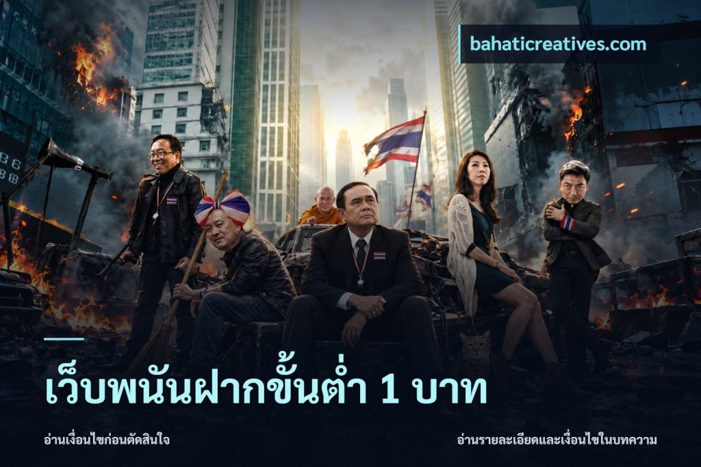 เว็บพนันฝากขั้นต่ำ 1 บาท