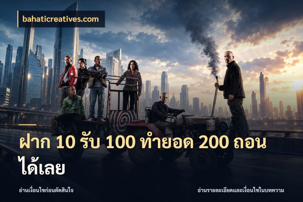 ฝาก 10 รับ 100 ทํายอด 200 ถอนได้เลย สายโบนัสเลือกจังหวะสนุกได้อย่างไร สไตล์ bahaticreatives.com