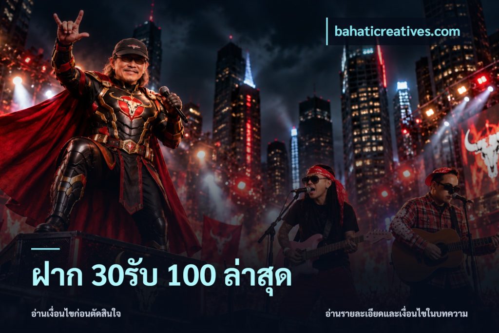 ฝาก 30รับ 100 ล่าสุด