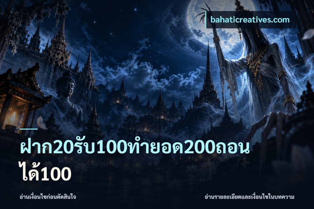 ฝาก20รับ100ทํายอด200ถอนได้100