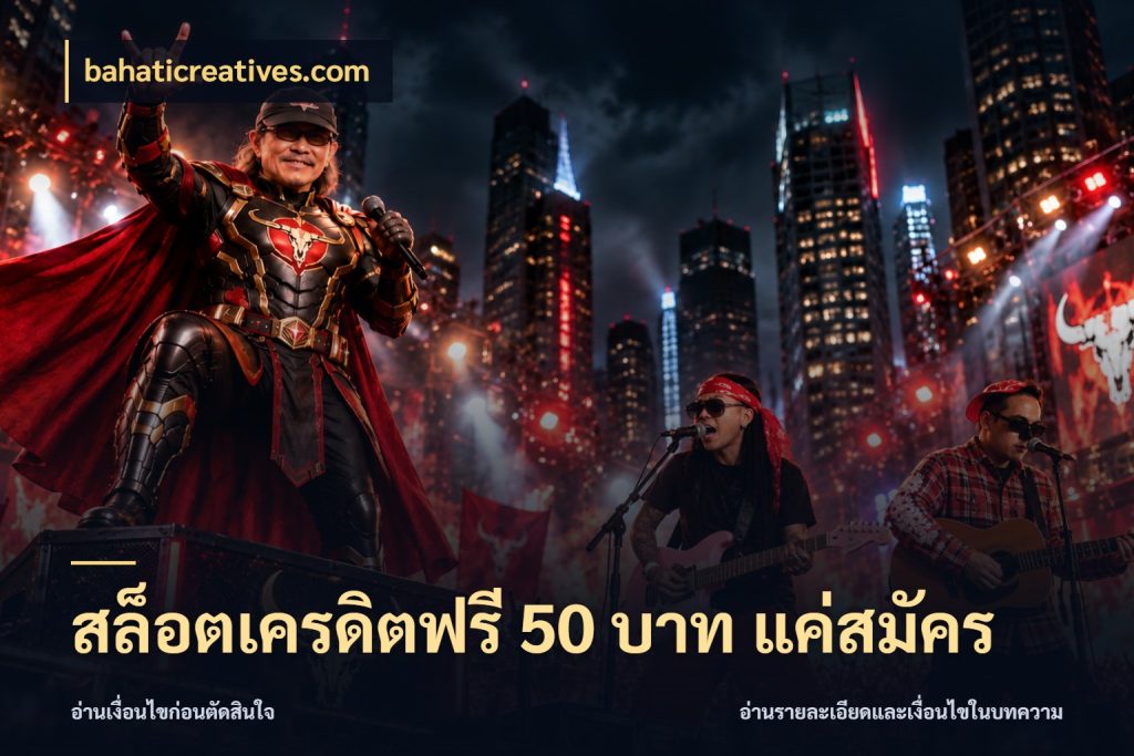 สล็อตเครดิตฟรี 50 บาท แค่สมัคร bahaticreatives.com สีสันของเครดิตฟรีและเกมแนวที่ชอบ