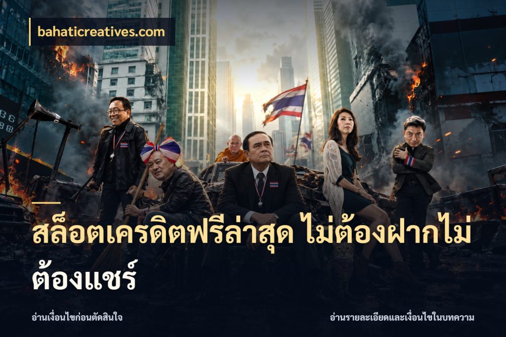 สล็อตเครดิตฟรีล่าสุด ไม่ต้องฝากไม่ต้องแชร์ เลือกสไตล์ความสนุกจากรูปแบบเครดิต ในมุม bahaticreatives.com