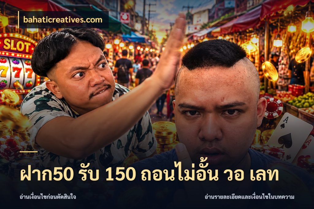 ฝาก50 รับ 150 ถอนไม่อั้น วอ เลท สีสันของโปรฝากและยอดรับ กับ bahaticreatives.com