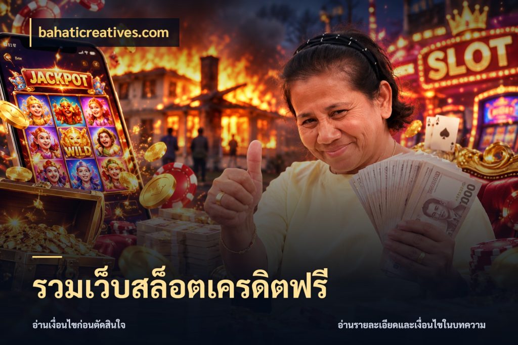 รวมเว็บสล็อตเครดิตฟรี bahaticreatives.com เครดิตแต่ละรูปแบบมีมุมไหนให้ดู