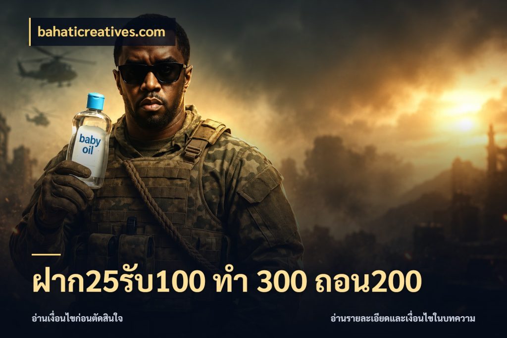 ฝาก25รับ100 ทํา 300 ถอน200 bahaticreatives.com จับประเด็นยอดรับก่อนเลือกความสนุก