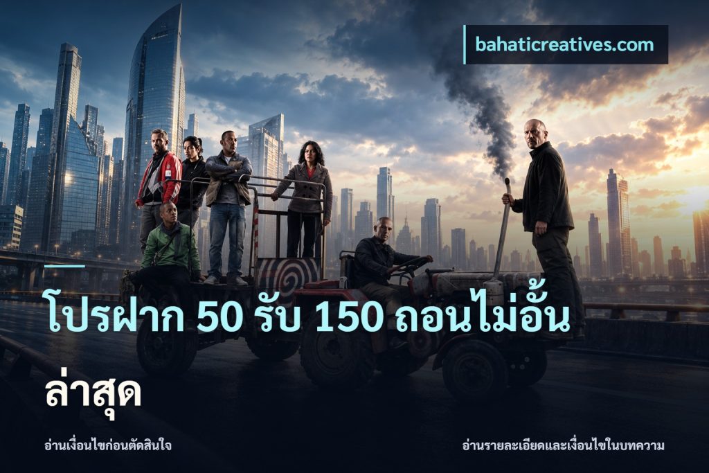 โปรฝาก 50 รับ 150 ถอนไม่อั้นล่าสุด