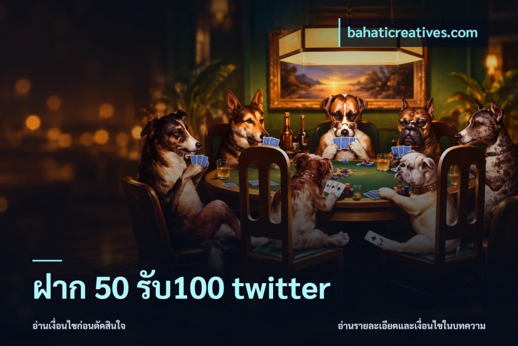 ฝาก 50 รับ100 twitter