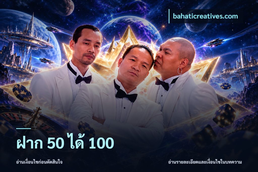 ฝาก 50 ได้ 100
