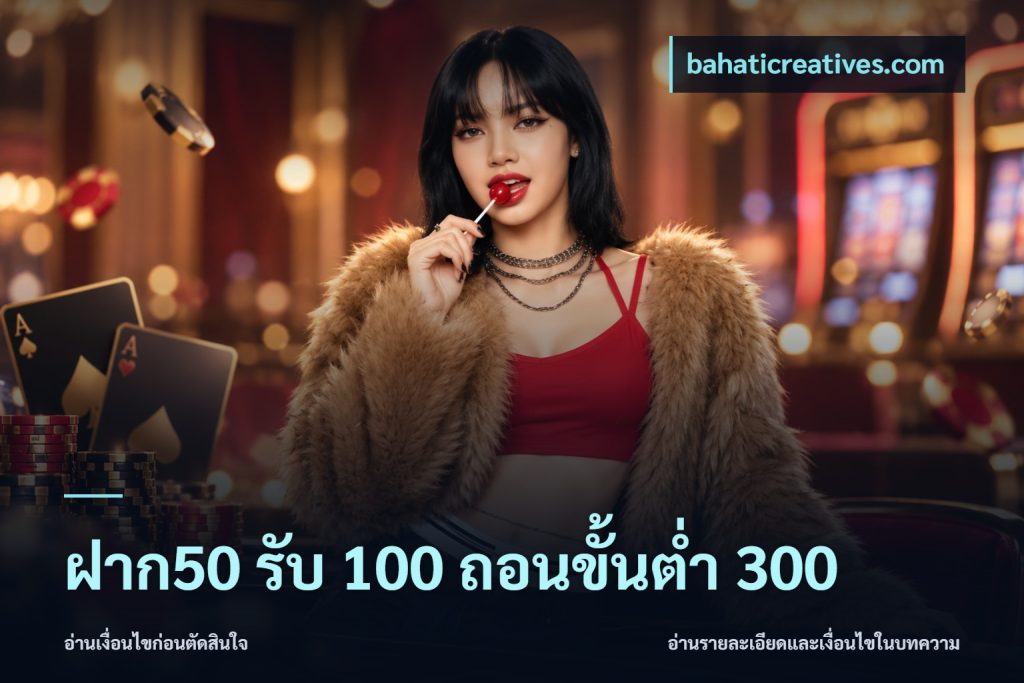 ฝาก50 รับ 100 ถอนขั้นต่ํา 300