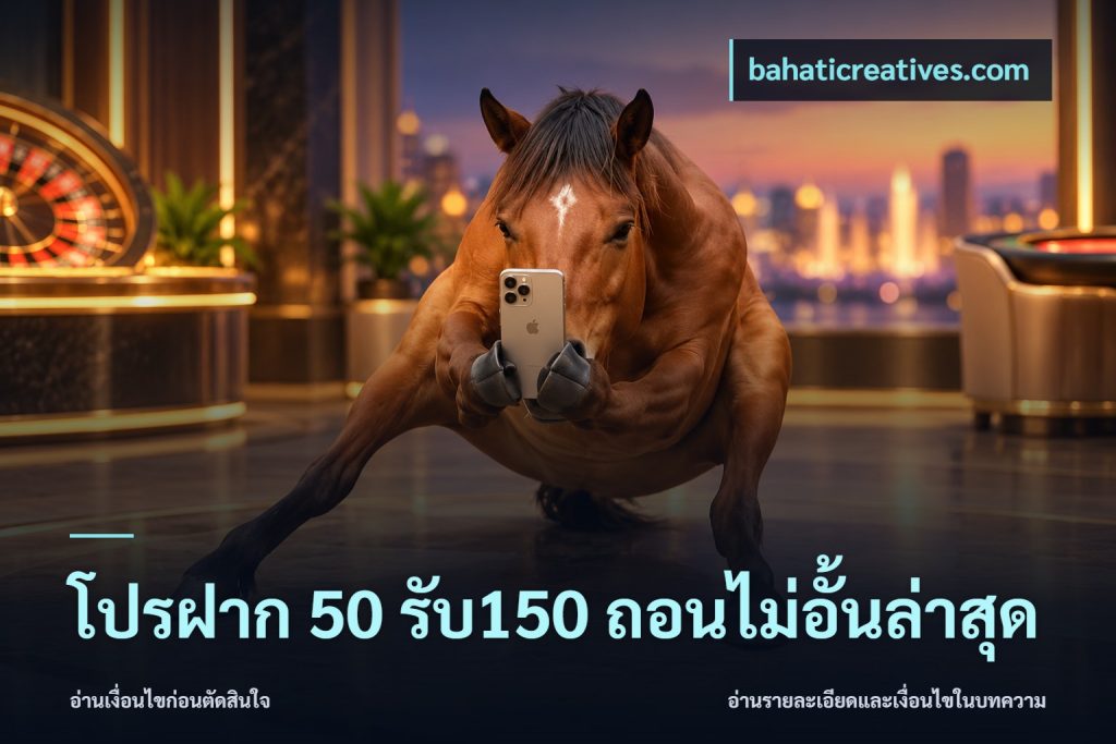 โปรฝาก 50 รับ150 ถอนไม่อั้นล่าสุด