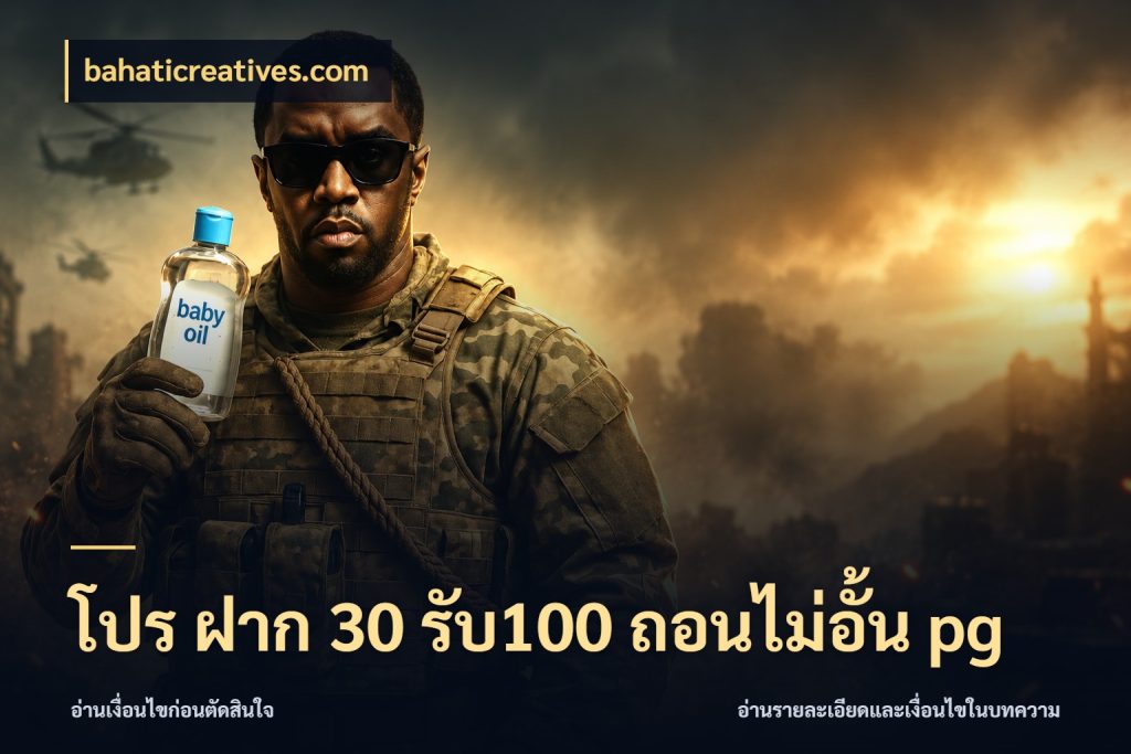 โปร ฝาก 30 รับ100 ถอนไม่อั้น pg โปรกับเกมที่ชอบเลือกให้ตรงสไตล์ ในมุม bahaticreatives.com