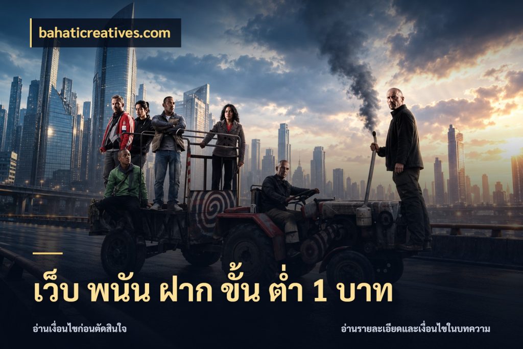 เว็บ พนัน ฝาก ขั้น ต่ำ 1 บาท จำนวนเริ่มต้นกับรายละเอียดที่สายเกมสนใจ ในมุม bahaticreatives.com