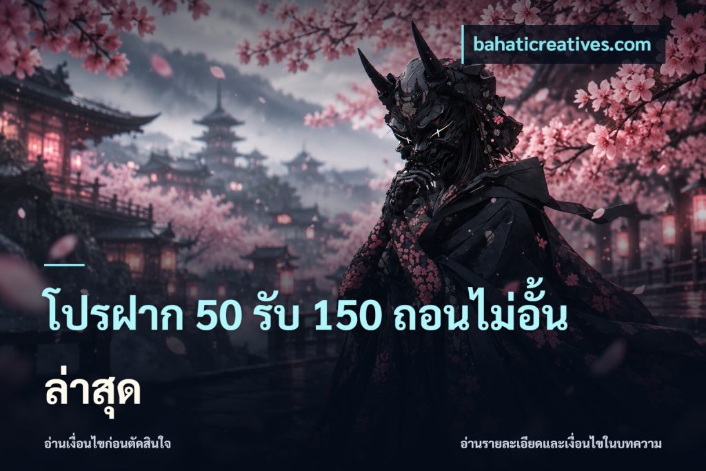 โปรฝาก 50 รับ 150 ถอนไม่อั้น ล่าสุด