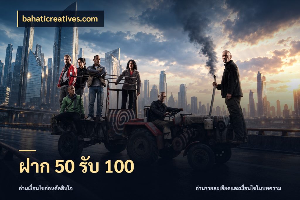 ฝาก 50 รับ 100 สีสันของโปรฝากและยอดรับ สไตล์ bahaticreatives.com