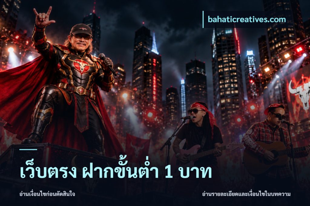 เว็บตรง ฝากขั้นต่ำ 1 บาท