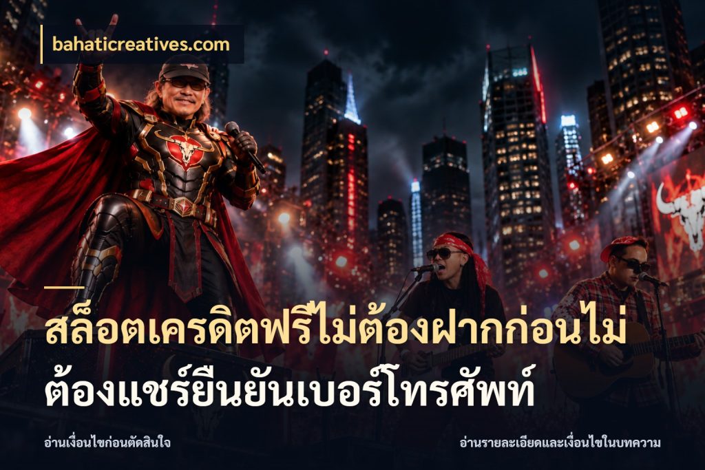 สล็อตเครดิตฟรีไม่ต้องฝากก่อนไม่ต้องแชร์ยืนยันเบอร์โทรศัพท์ จากชื่อเครดิตฟรีสู่ความสนุกที่เข้าใจได้ กับ bahaticreatives.com