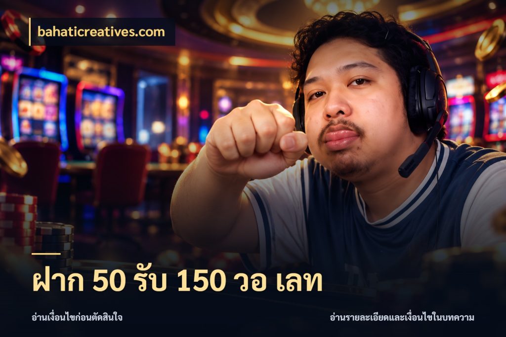 ฝาก 50 รับ 150 วอ เลท จุดเด่นของเครดิตที่คนชอบเกมอยากรู้ กับ bahaticreatives.com