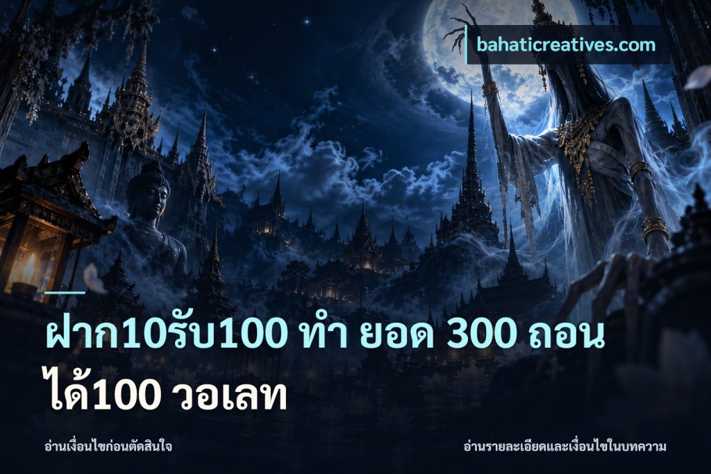 ฝาก10รับ100 ทํา ยอด 300 ถอนได้100 วอเลท