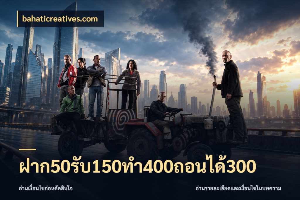 ฝาก50รับ150ทํา400ถอนได้300 เครดิตกับรูปแบบโปรที่ตรงใจ ในมุม bahaticreatives.com