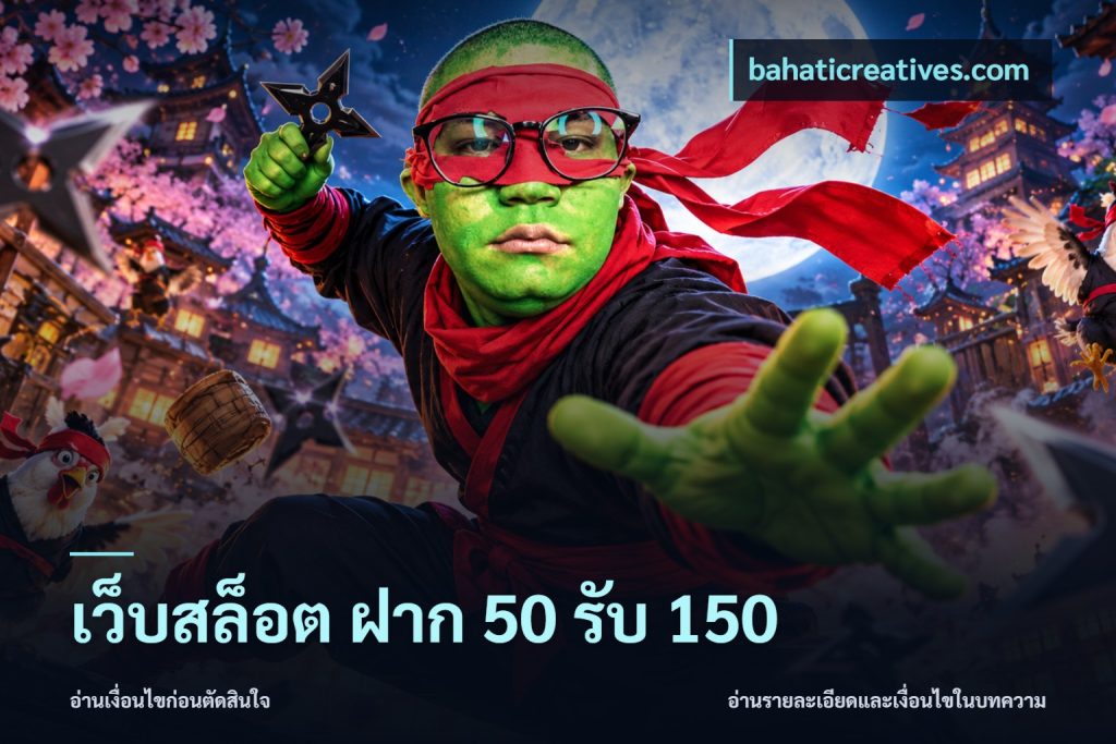 เว็บสล็อต ฝาก 50 รับ 150