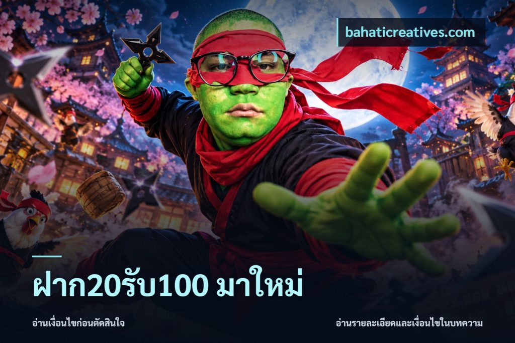 ฝาก20รับ100 มาใหม่
