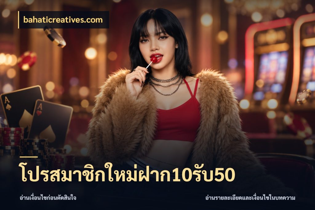 โปรสมาชิกใหม่ฝาก10รับ50 จับประเด็นยอดรับก่อนเลือกความสนุก ในมุม bahaticreatives.com