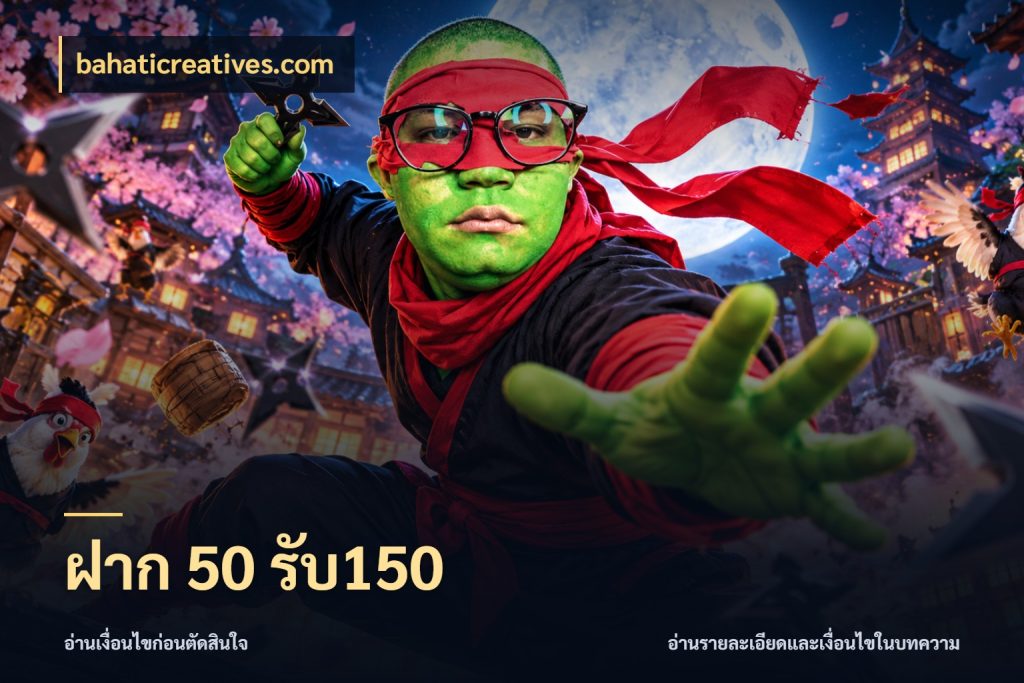 ฝาก 50 รับ150 bahaticreatives.com เปิดมุมโปรให้เข้ากับเกมแนวโปรด