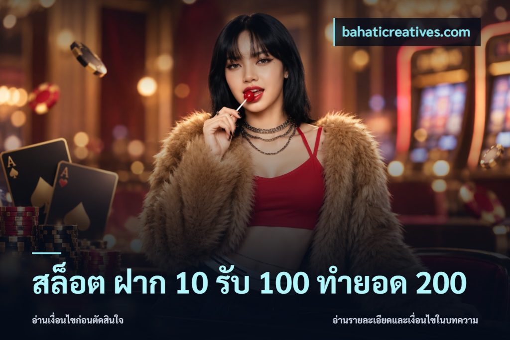 สล็อต ฝาก 10 รับ 100 ทำยอด 200