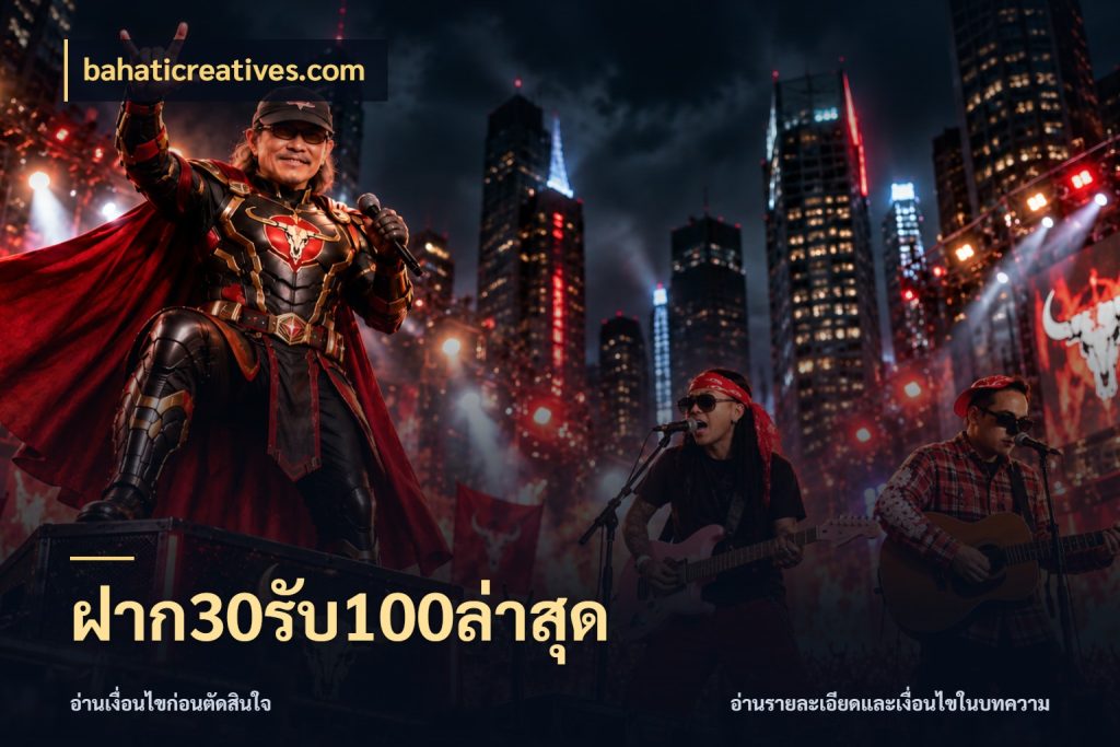 ฝาก30รับ100ล่าสุด bahaticreatives.com สีสันของโปรฝากและยอดรับ