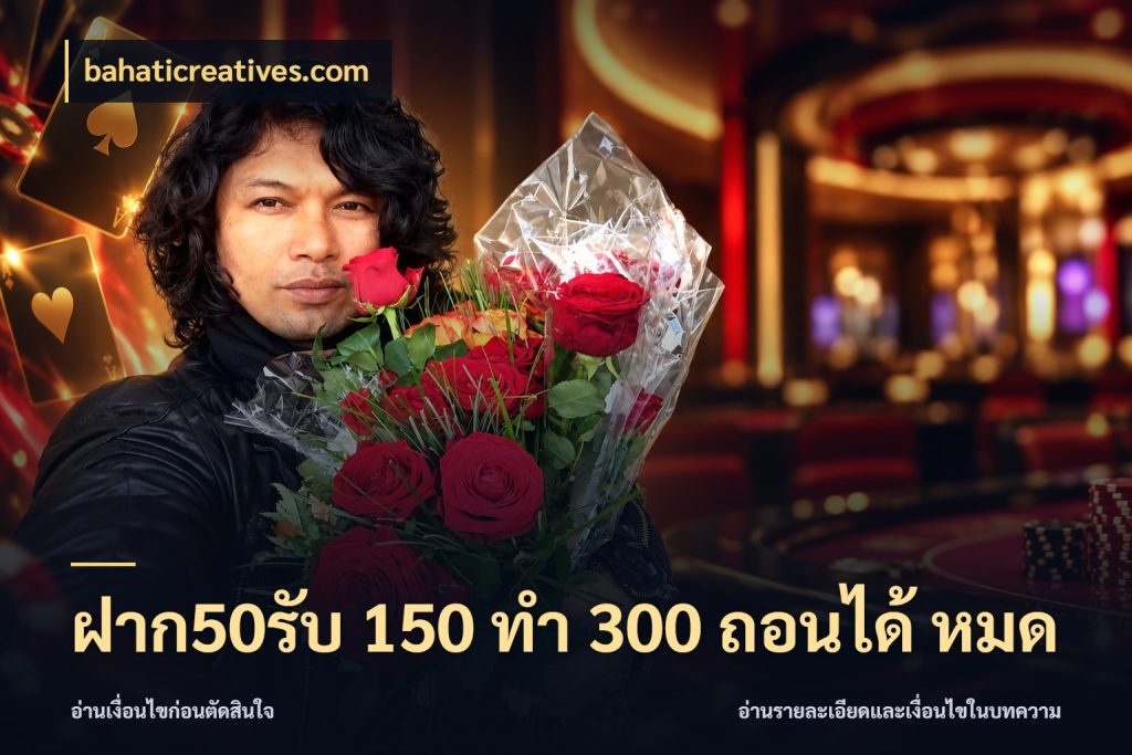 ฝาก50รับ 150 ทำ 300 ถอนได้ หมด ยอดฝากและยอดรับในมุมของคนชอบลุ้น กับ bahaticreatives.com