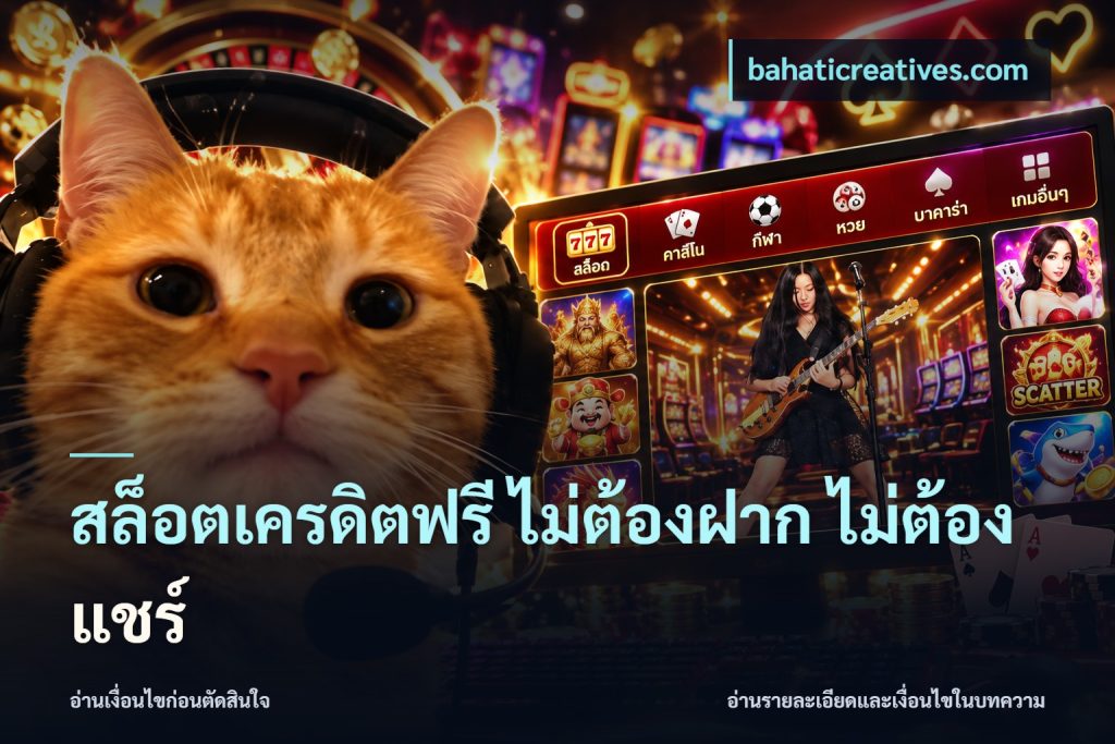 สล็อตเครดิตฟรี ไม่ต้องฝาก ไม่ต้องแชร์