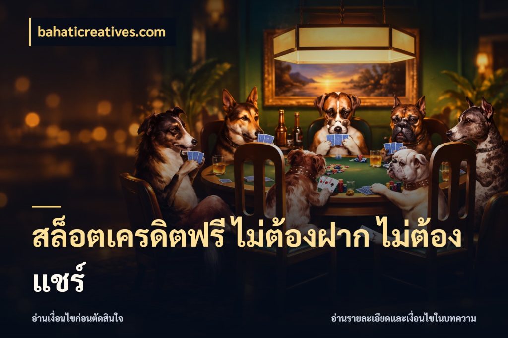 สล็อตเครดิตฟรี ไม่ต้องฝาก ไม่ต้องแชร์ bahaticreatives.com เครดิตแต่ละรูปแบบมีมุมไหนให้ดู