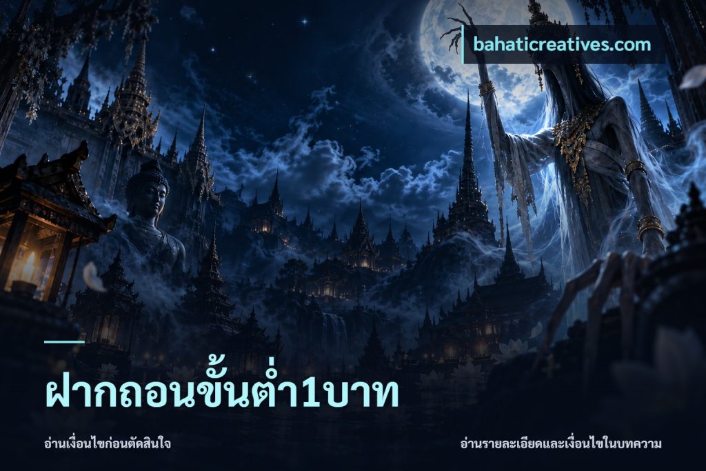 ฝากถอนขั้นต่ำ1บาท
