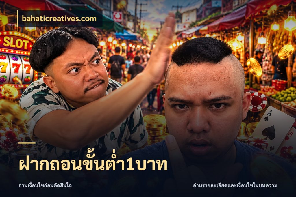 ฝากถอนขั้นต่ำ1บาท จัดจังหวะสนุกให้เข้ากับงบที่ตั้งไว้ ในมุม bahaticreatives.com