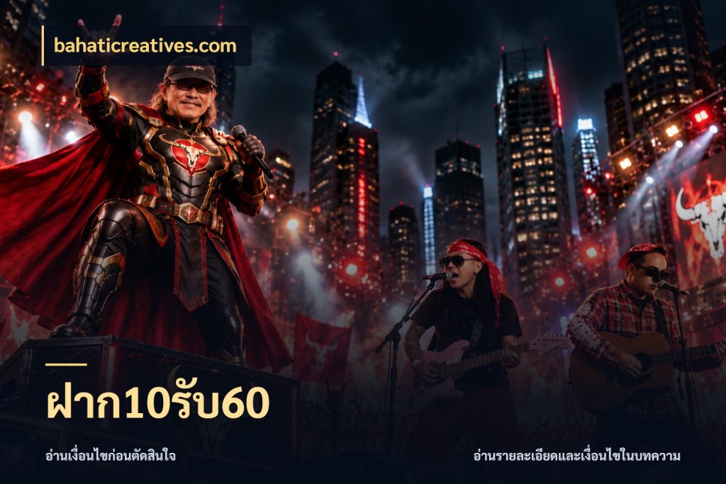 ฝาก10รับ60 จับประเด็นยอดรับก่อนเลือกความสนุก ในมุม bahaticreatives.com